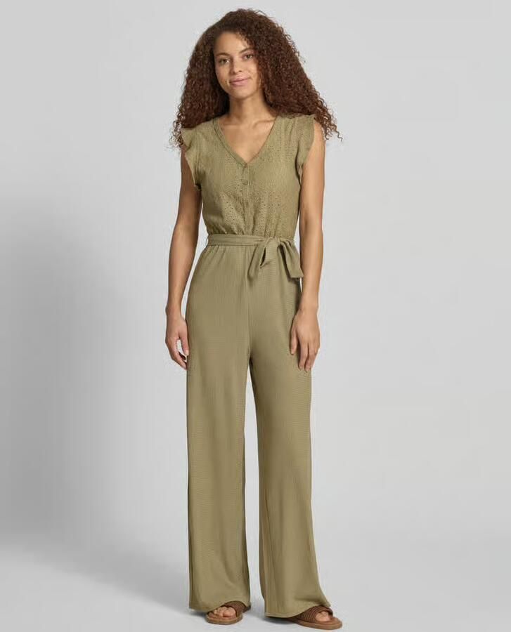 Only regular fit jumpsuit met ajourwerk model 'LELISA' - Foto 2
