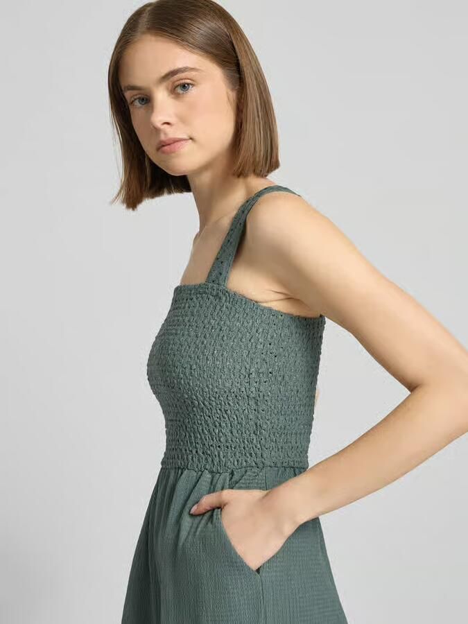 Only Regular fit jumpsuit met gesmokte romp model 'ELISE'