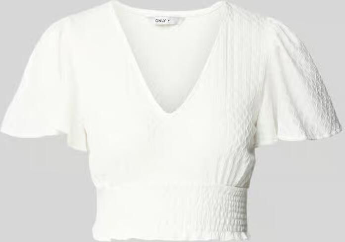Only regular fit kort top met structuurpatroon model 'HANNAH' - Foto 2