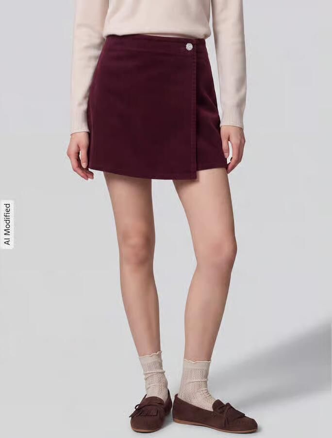 Only Regular fit korte broek-rok van katoenmix model 'ZEVA' - Foto 3