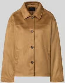 Only Regular fit kunstleren jack in velourslook model 'CAROLINA'