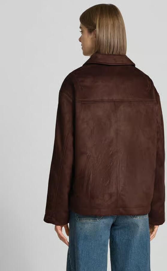 Only Regular fit kunstleren jack in velourslook model 'CAROLINA' - Foto 3