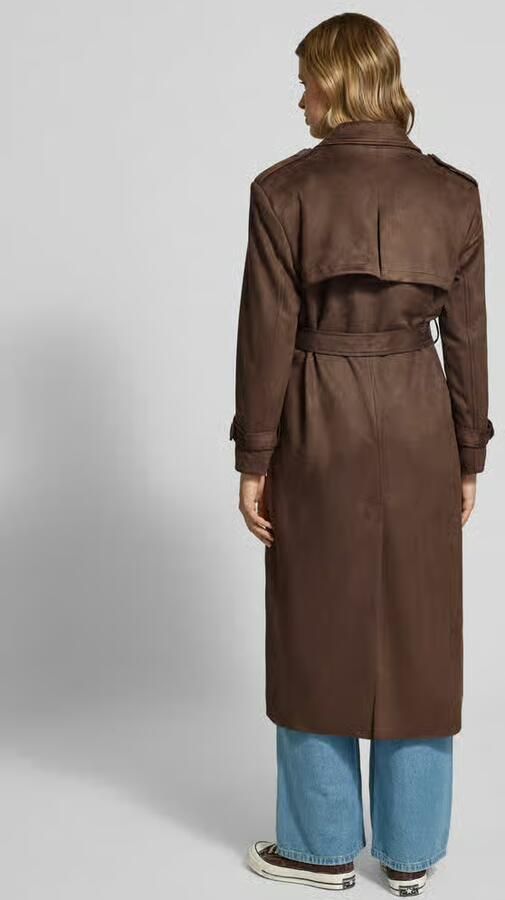 Only Regular fit lange jas in leerlook model 'LINA' - Foto 2
