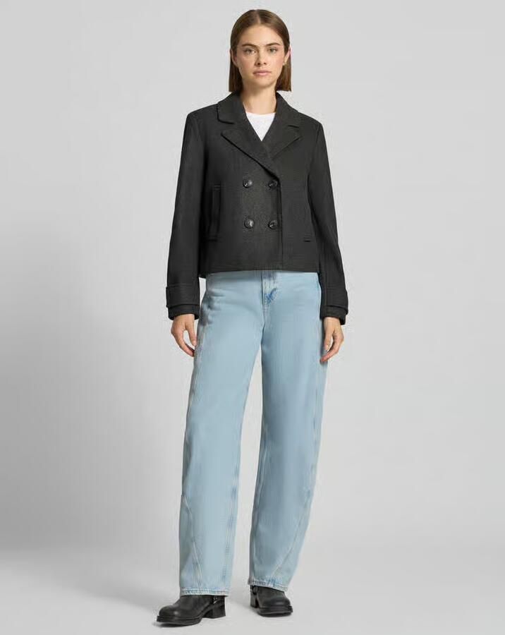 Only Regular fit lange jas met fly-away-kraag model 'FREJA' - Foto 3