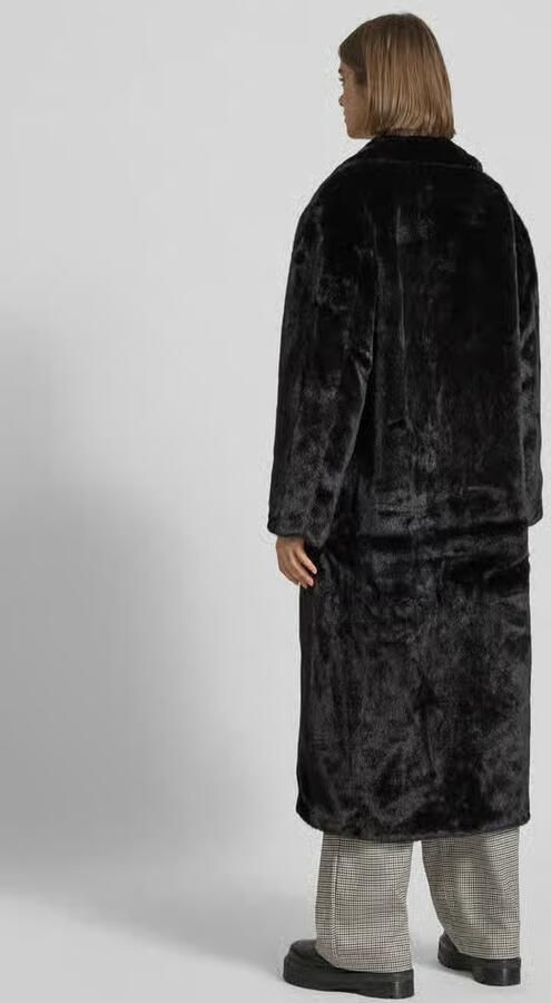 Only Regular fit lange jas met imitatiebont model 'MEAGAN'