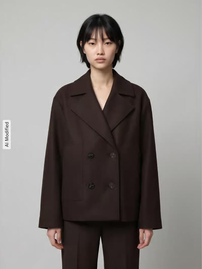 Only Regular fit lange jas met reverskraag model 'NANCY' - Foto 5