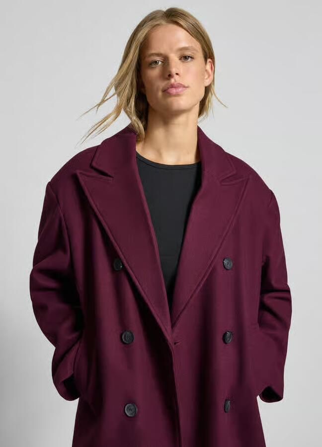 Only Regular fit lange jas met stijgende reverskraag model 'BLAKE LIFE'