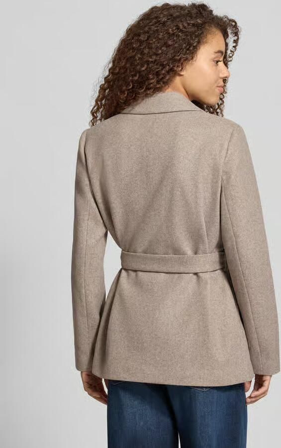Only Regular fit lange jas met tailleriem om te strikken model 'ALVILDA' - Foto 10