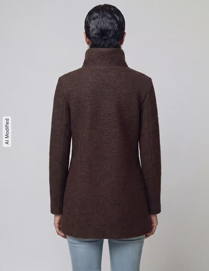 Only Regular fit lange jas met wol model 'NEWSOPHIA'