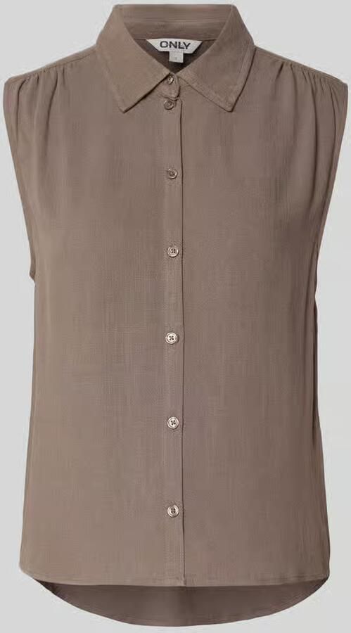 Only regular fit linnen blouse zonder mouwen model 'SIESTA' - Foto 2
