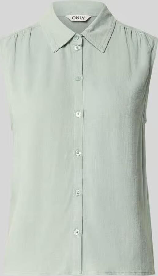 Only regular fit linnen blouse zonder mouwen model 'SIESTA' - Foto 2