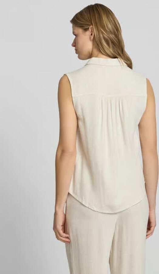 Only regular fit linnen blouse zonder mouwen model 'SIESTA' - Foto 3