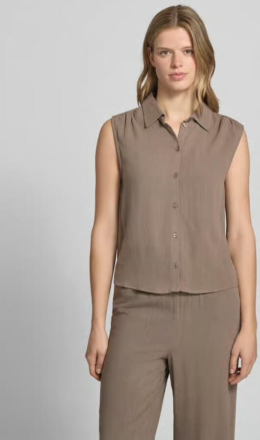 Only regular fit linnen blouse zonder mouwen model 'SIESTA' - Foto 2