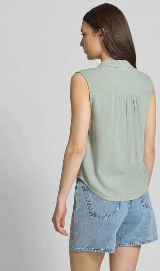 Only regular fit linnen blouse zonder mouwen model 'SIESTA' - Foto 2