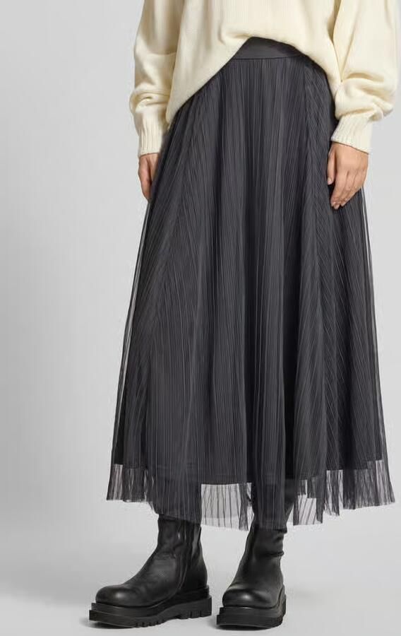 Only regular fit midi-rok van mesh model 'LAVINA' - Foto 2