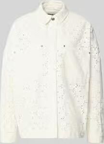 Only regular fit overhemdblouse met ajourwerk model 'JANINE-FLO'
