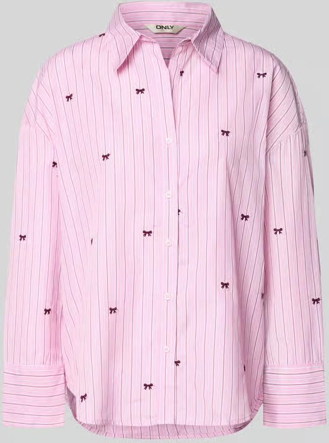 Only Regular fit overhemdblouse met all-over motief model 'OREGON'