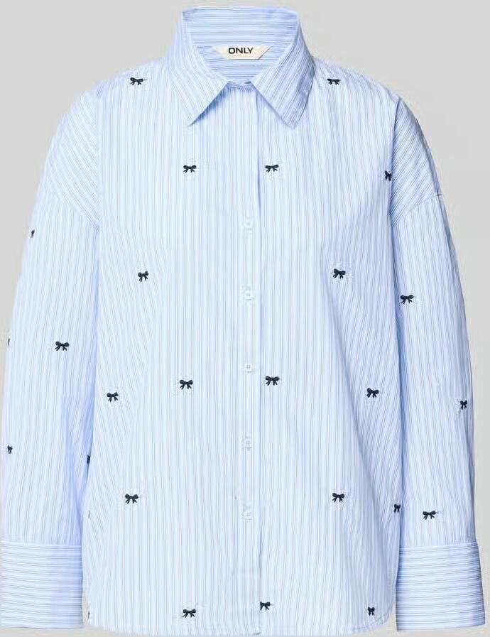 Only Regular fit overhemdblouse met all-over motief model 'OREGON'