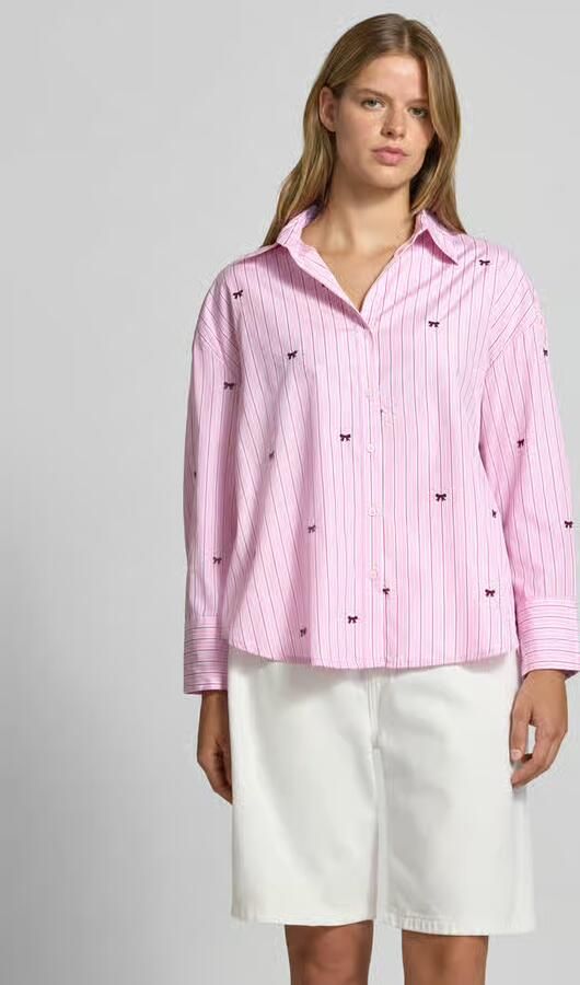Only Regular fit overhemdblouse met all-over motief model 'OREGON' - Foto 3