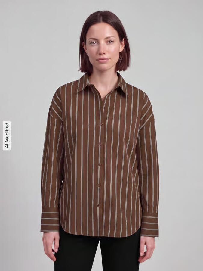 Only Regular fit overhemdblouse met katoen-aandeel model 'OREGON' - Foto 3