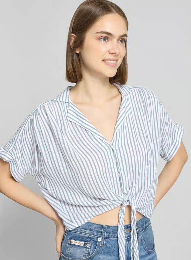 Only Regular fit overhemdblouse van pure viscose model 'PAULA LIFE' - Foto 6