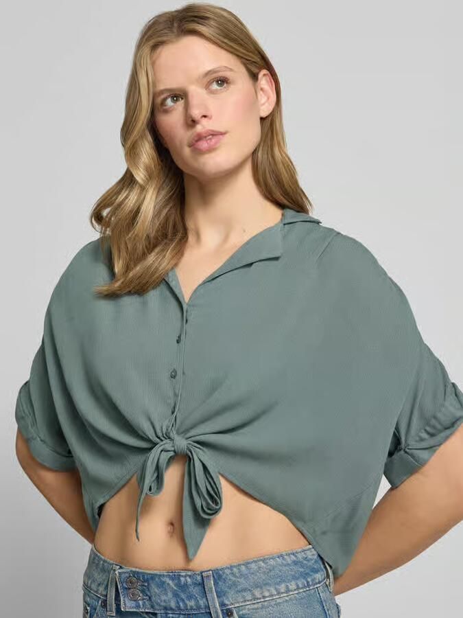 Only Regular fit overhemdblouse van pure viscose model 'PAULA LIFE' - Foto 4