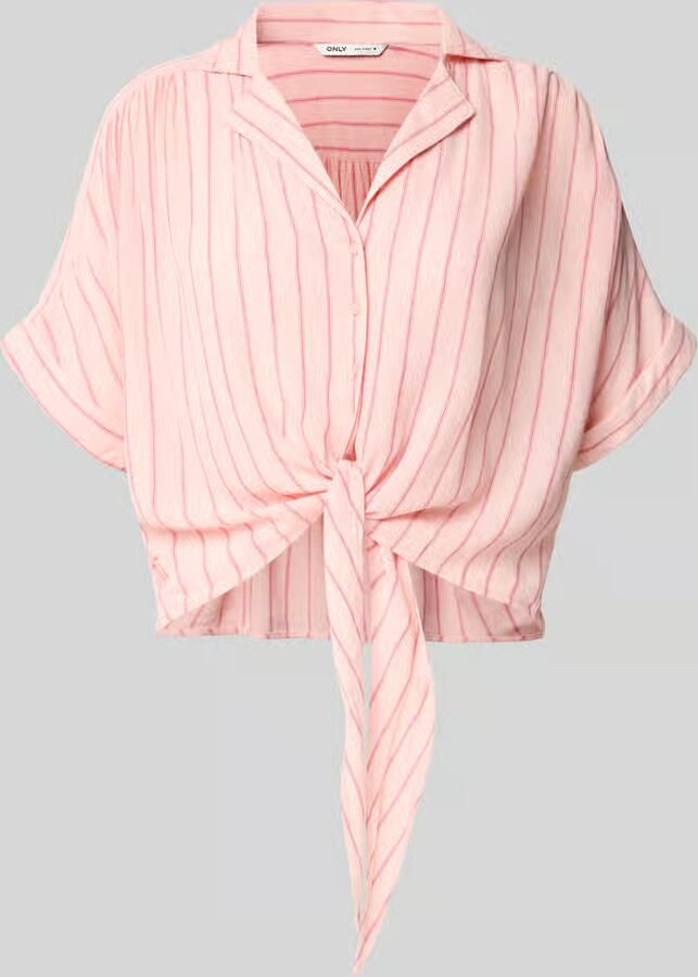 Only regular fit overhemdblouse van pure viscose model 'PAULA' - Foto 5