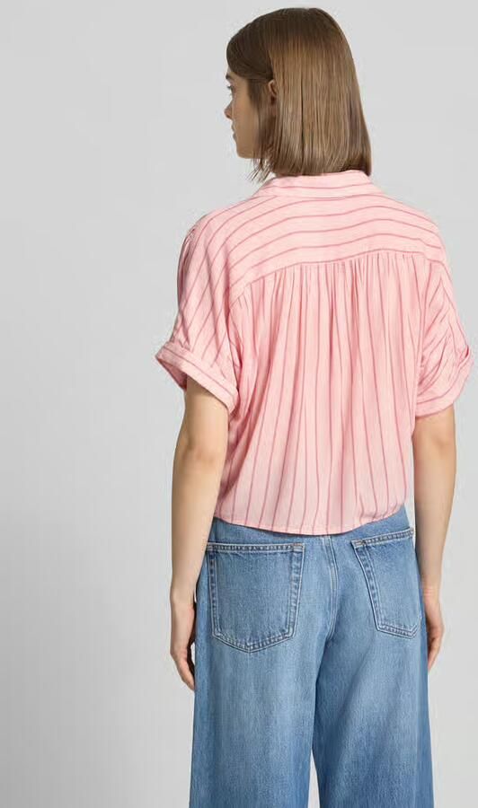 Only regular fit overhemdblouse van pure viscose model 'PAULA' - Foto 6
