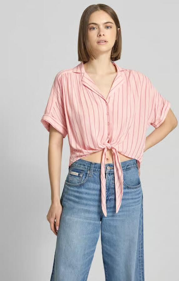 Only regular fit overhemdblouse van pure viscose model 'PAULA' - Foto 5