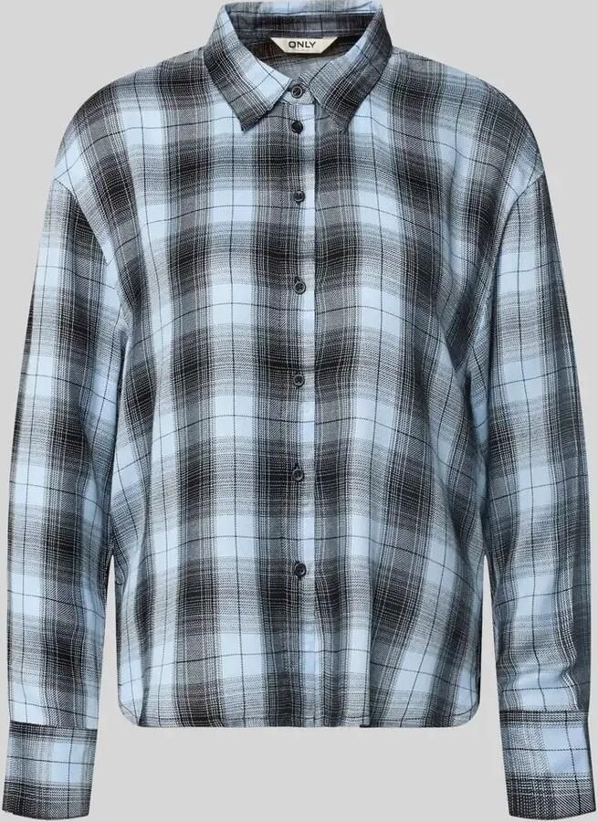 Only Regular fit overhemdblouse van pure viscose model 'RILEY'