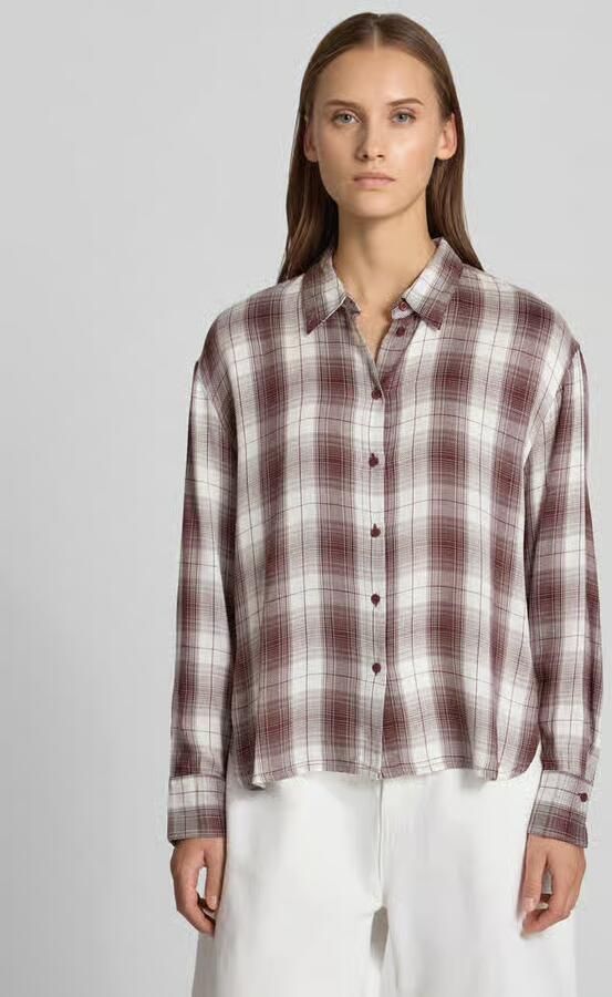 Only Regular fit overhemdblouse van pure viscose model 'RILEY' - Foto 3