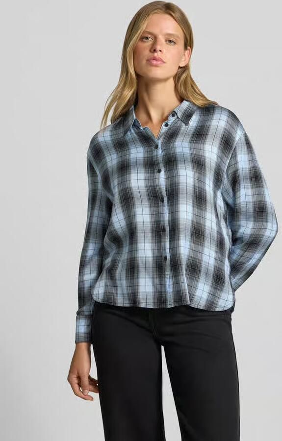 Only Regular fit overhemdblouse van pure viscose model 'RILEY' - Foto 2