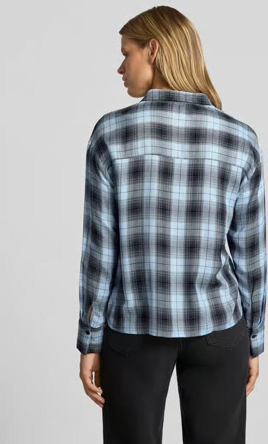 Only Regular fit overhemdblouse van pure viscose model 'RILEY' - Foto 3