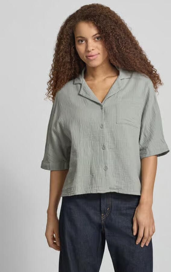 Only regular fit overhemdblouse van puur katoen model 'THYRA' - Foto 3