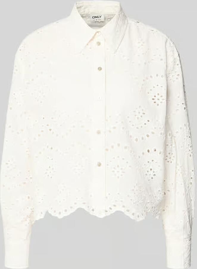 Only regular fit overhemdblouse van puur katoen model 'VALAIS' - Foto 10