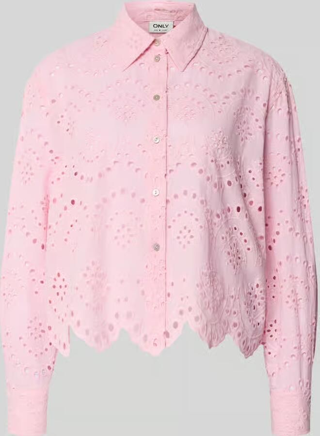 Only regular fit overhemdblouse van puur katoen model 'VALAIS' - Foto 2