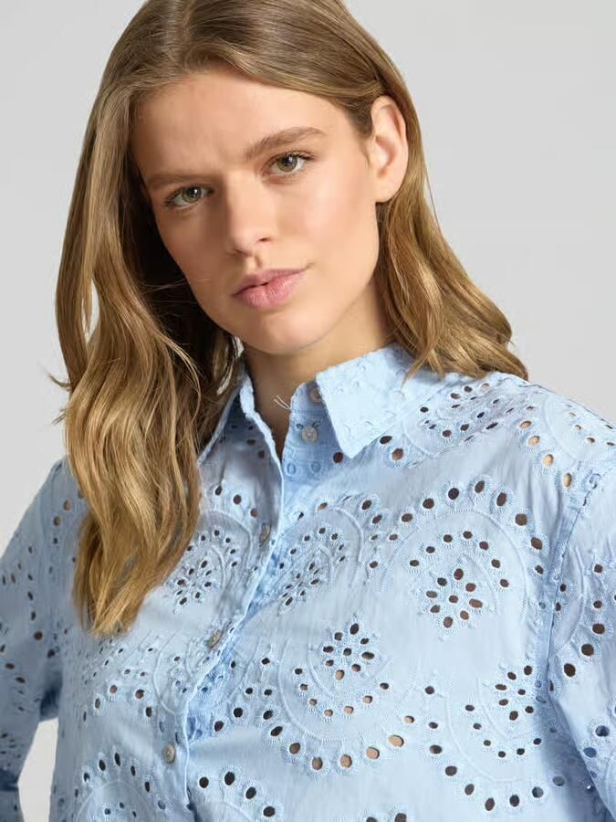 Only regular fit overhemdblouse van puur katoen model 'VALAIS'