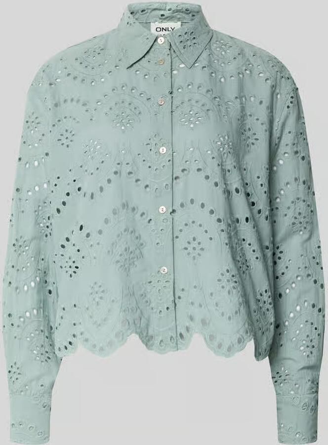 Only regular fit overhemdblouse van puur katoen model 'VALAIS' - Foto 5