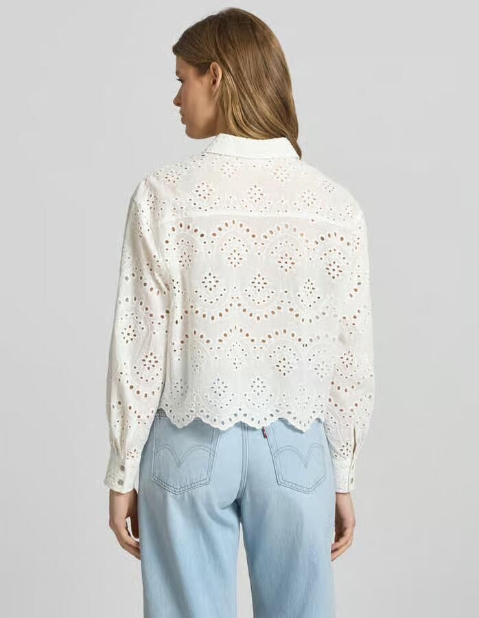 Only regular fit overhemdblouse van puur katoen model 'VALAIS' - Foto 3