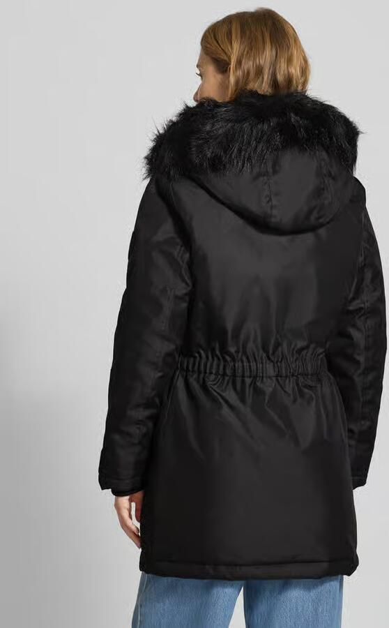 Only Zwarte Hoodie met Ritssluiting en Knoopsluiting Black Dames - Foto 9