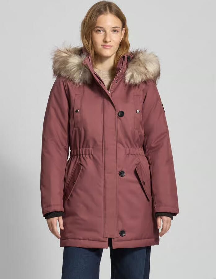 Only Getailleerde parka met imitatiebont model 'IRIS' - Foto 3