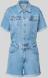 Only regular fit playsuit van katoenmix model 'CASTEL' - Foto 3