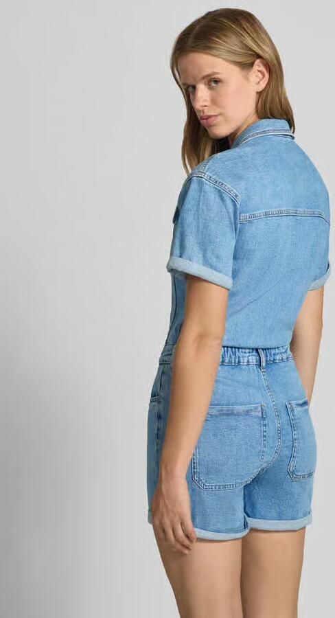 Only regular fit playsuit van katoenmix model 'CASTEL' - Foto 5