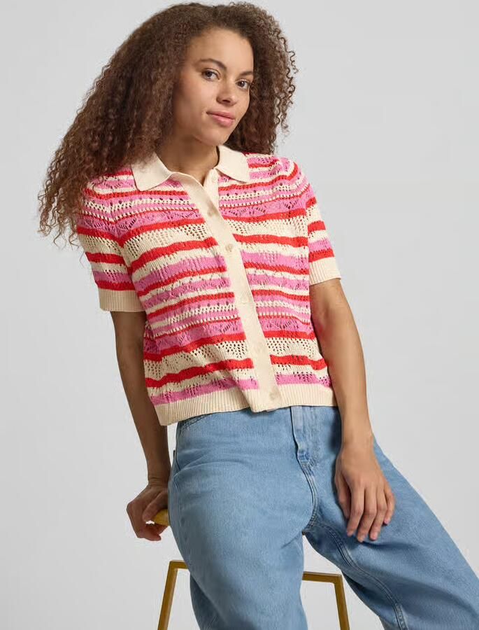Only regular fit poloshirt van knitwear model 'LULA' - Foto 4