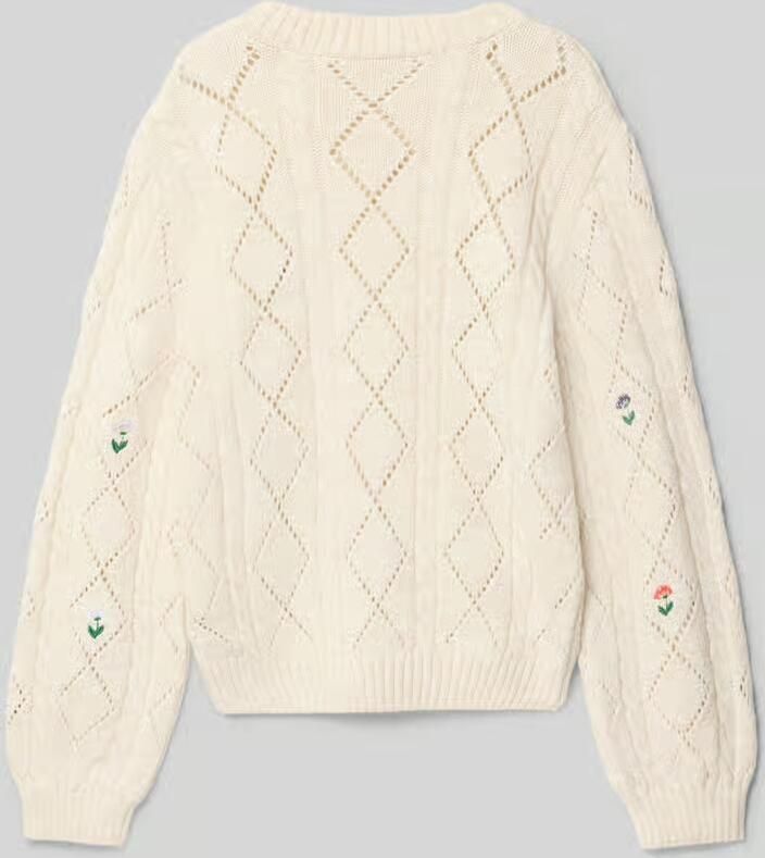 Only Regular fit pullover met ajoutricot model 'FLOWER'
