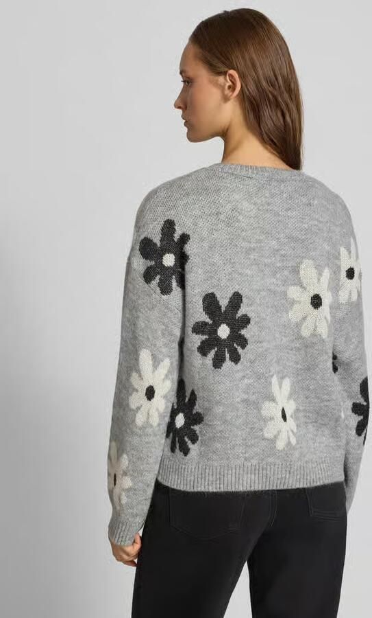 Only Regular fit pullover met all-over motief model 'FREESIA' - Foto 3