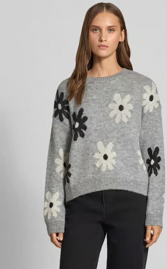 Only Regular fit pullover met all-over motief model 'FREESIA' - Foto 2