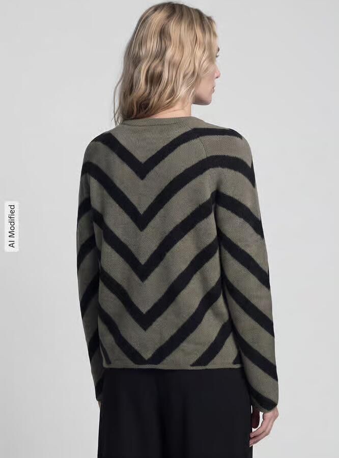 Only Regular fit gebreide pullover met streepmotief model 'ELIZA' - Foto 5