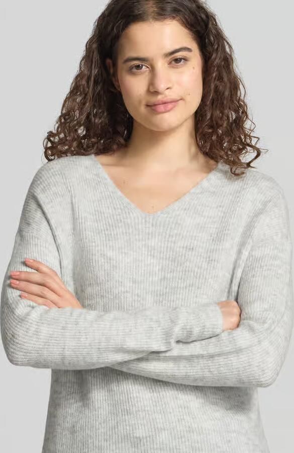 Only Regular fit gebreide pullover met V-hals model 'CAMILLA' - Foto 4