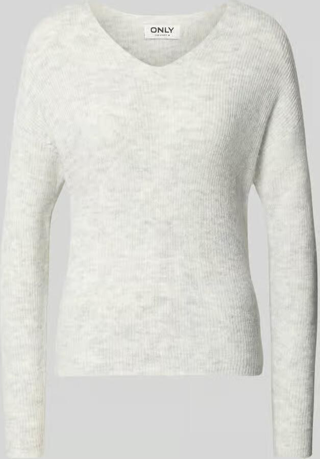Only Regular fit gebreide pullover met V-hals model 'CAMILLA' - Foto 5